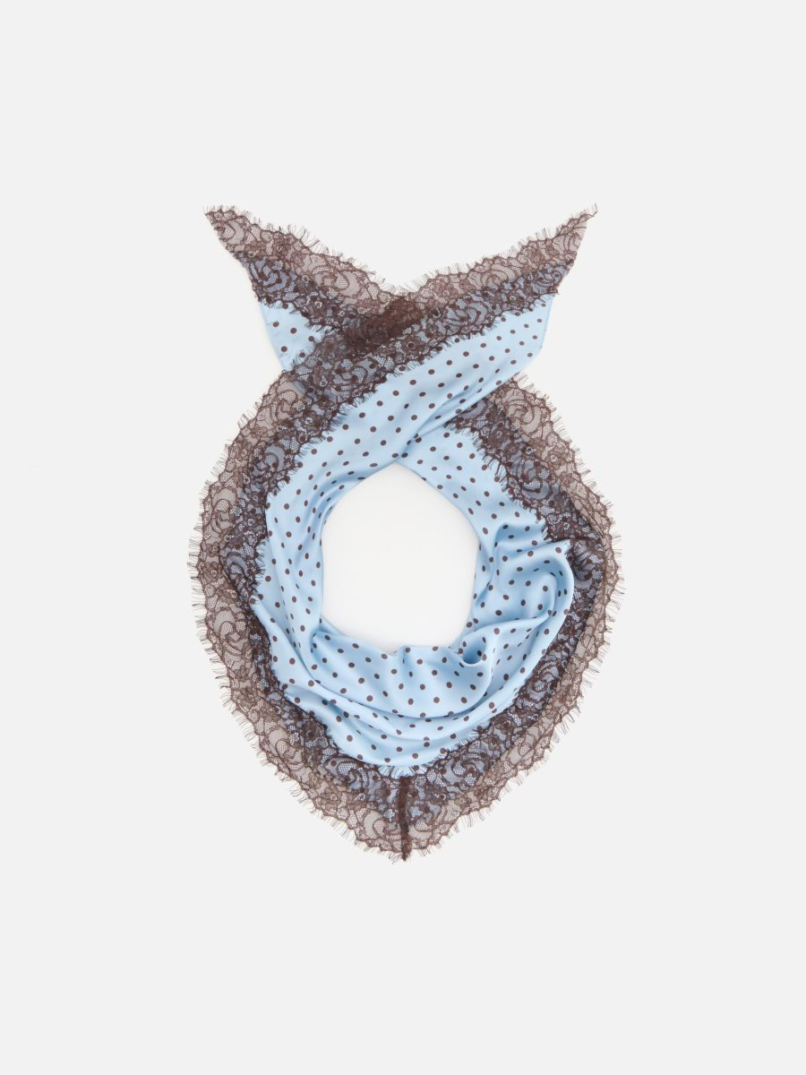 צעיף נקודות עם תחרה main product photo