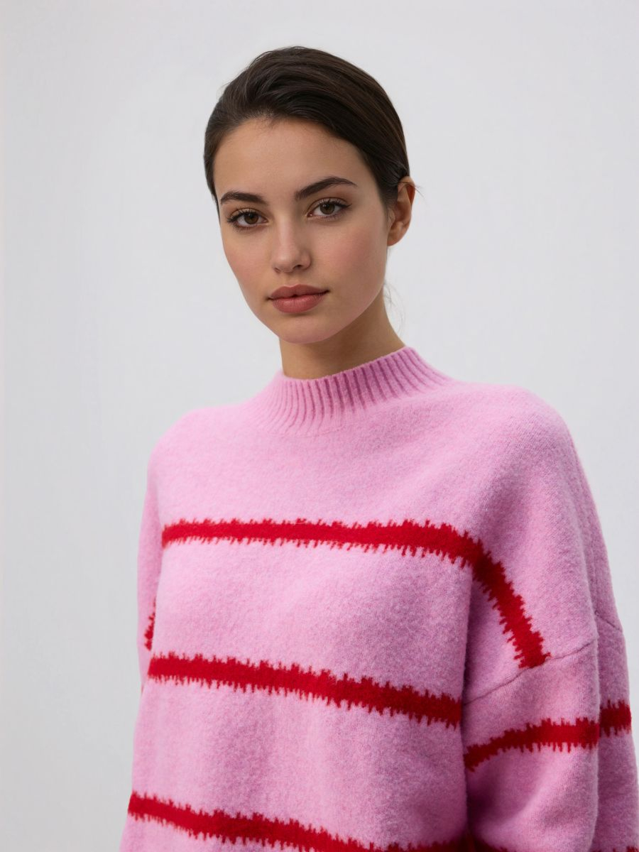 סוודר סריג פסים main product photo