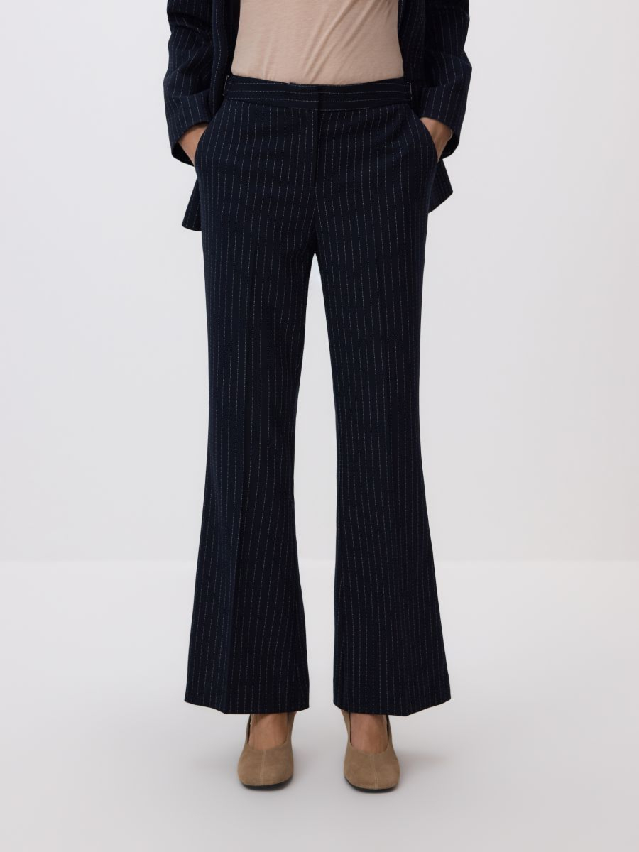 מכנסי פסים בגזרה מתרחבת main product photo