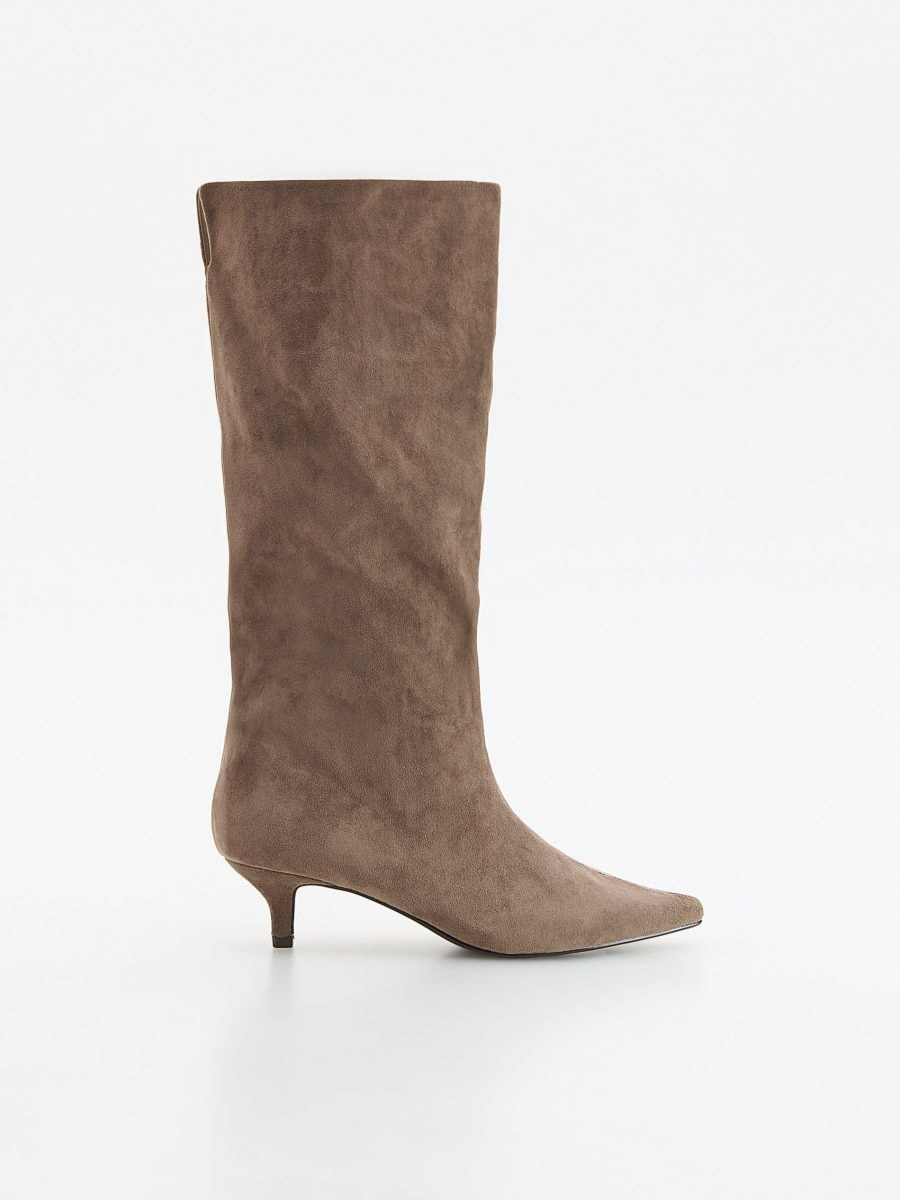 מגפי עקב קיטן דמוי זמש main product photo