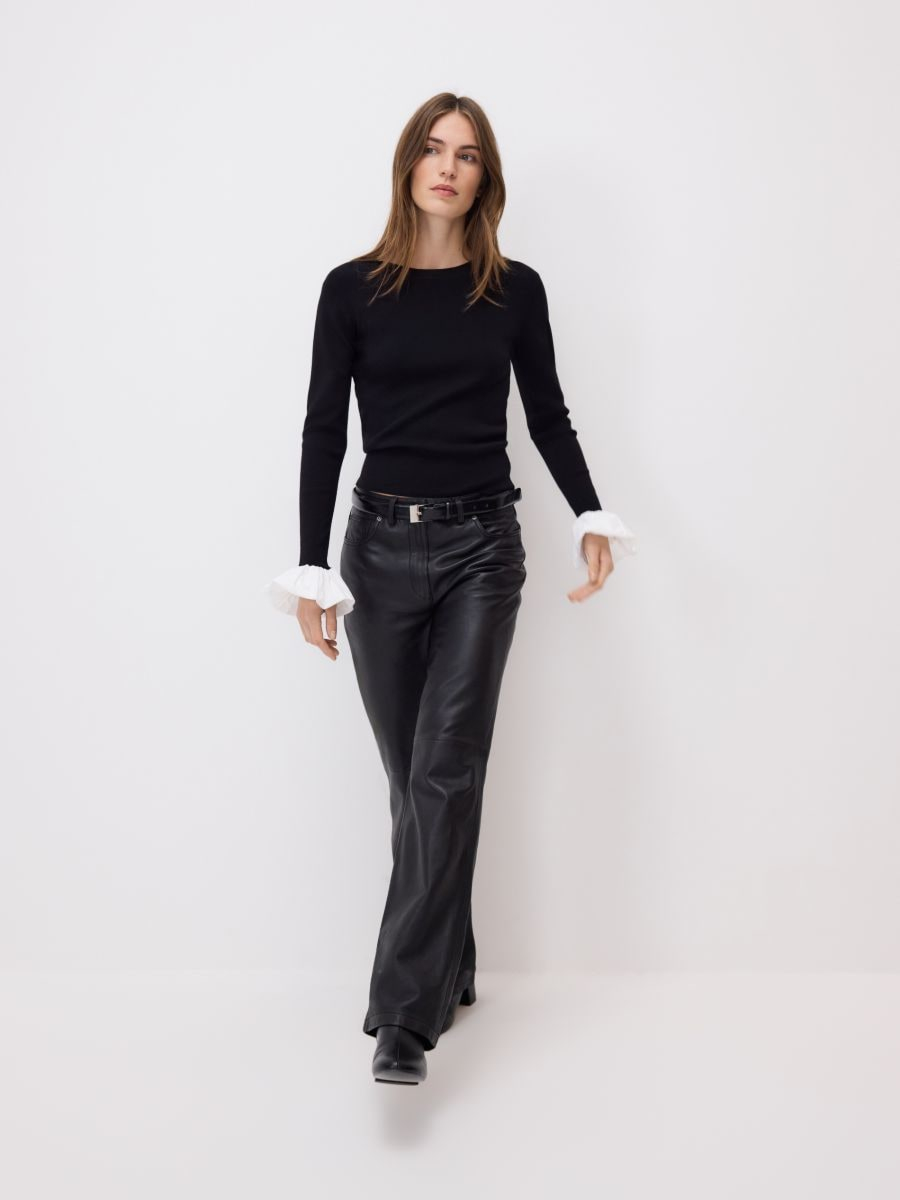 סריג עם שרוולים משולבים main product photo