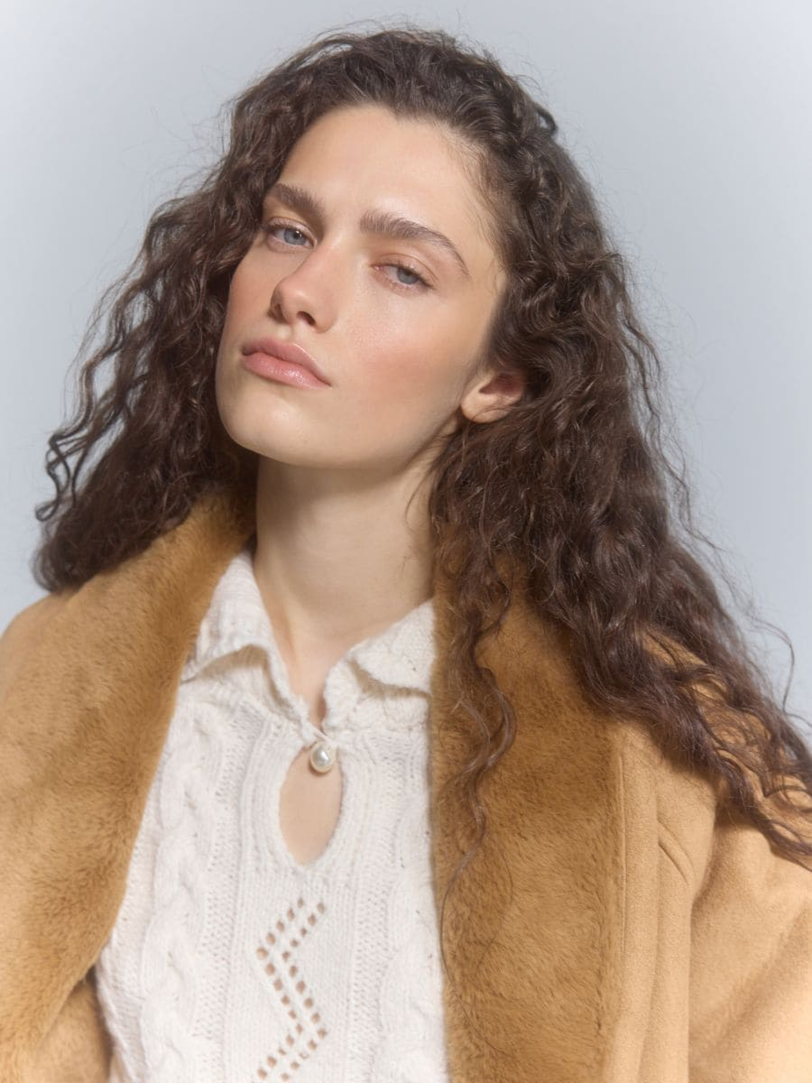 סריג צמות עם צווארון main product photo