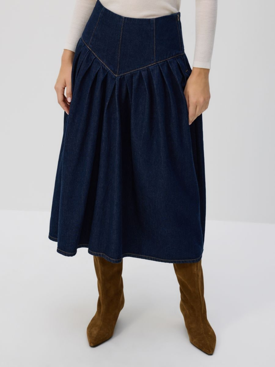 חצאית מידי דנים מתרחבת main product photo