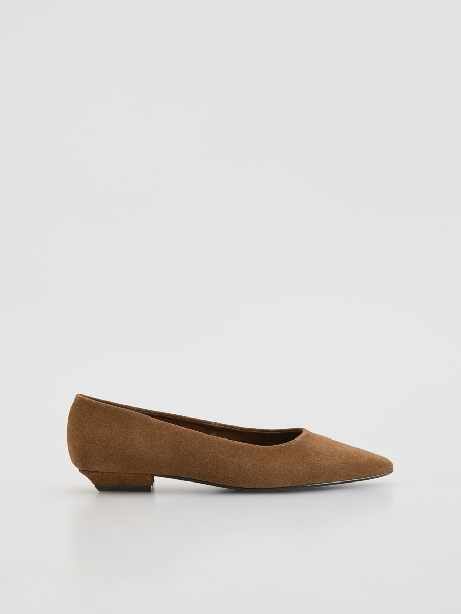 נעלי בלרינה עור