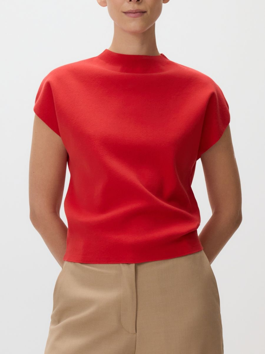 חולצת קימונו עם צווארון עומד