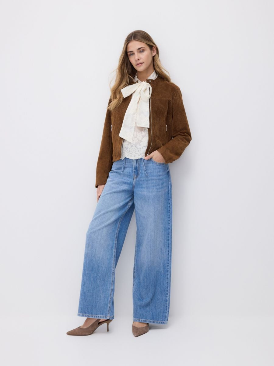 ג'קט דמוי זמש