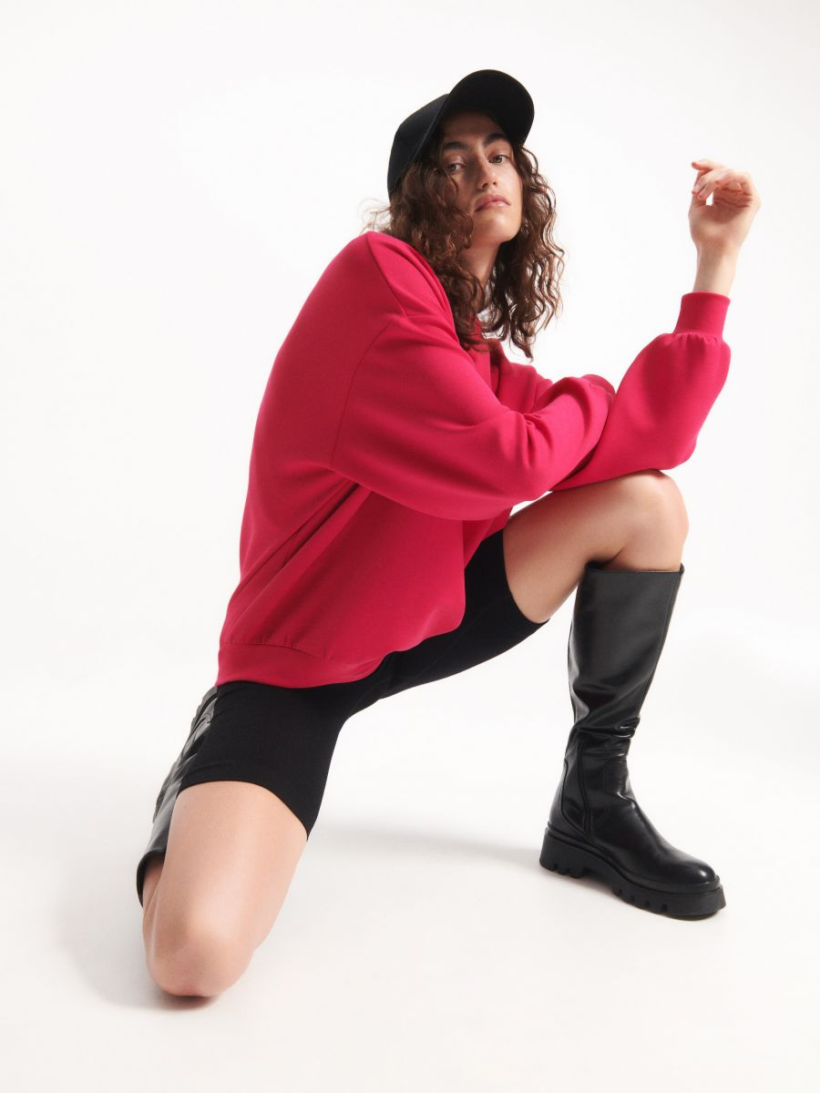 סווטשירט חלק בשילוב ויסקוזה main product photo