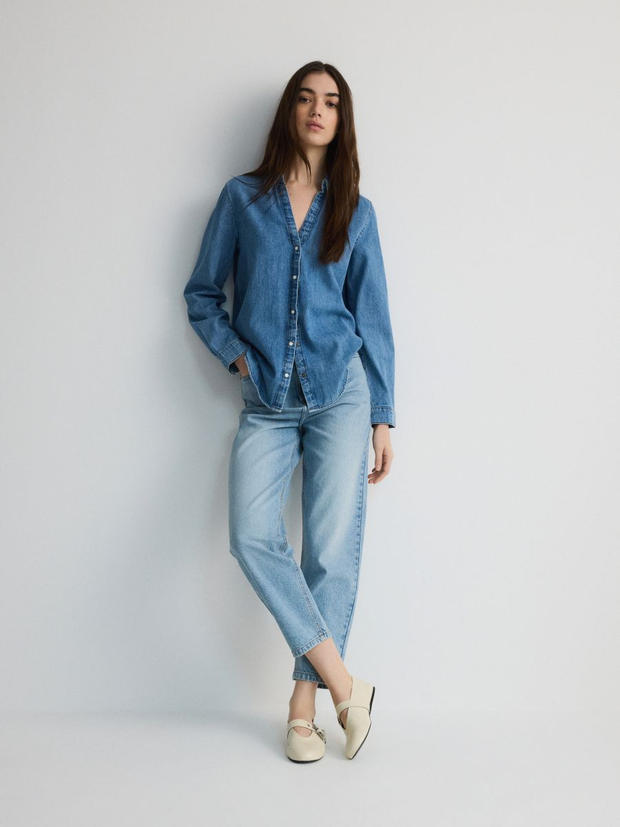 מכנסי ג'ינס גזרה ישרה main product photo