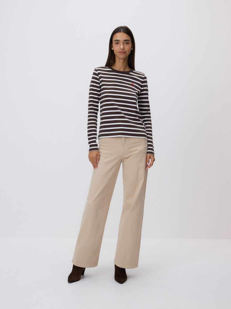 טי-שירט ארוכה עם רקמה main product photo