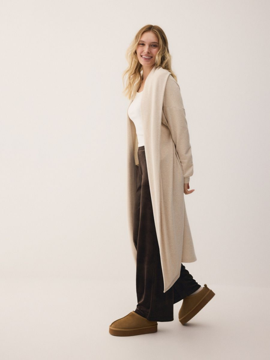 קרדיגן ארוך מתערובת ויסקוזה main product photo
