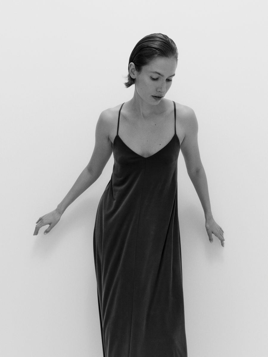 שמלת רצועות מקסי main product photo