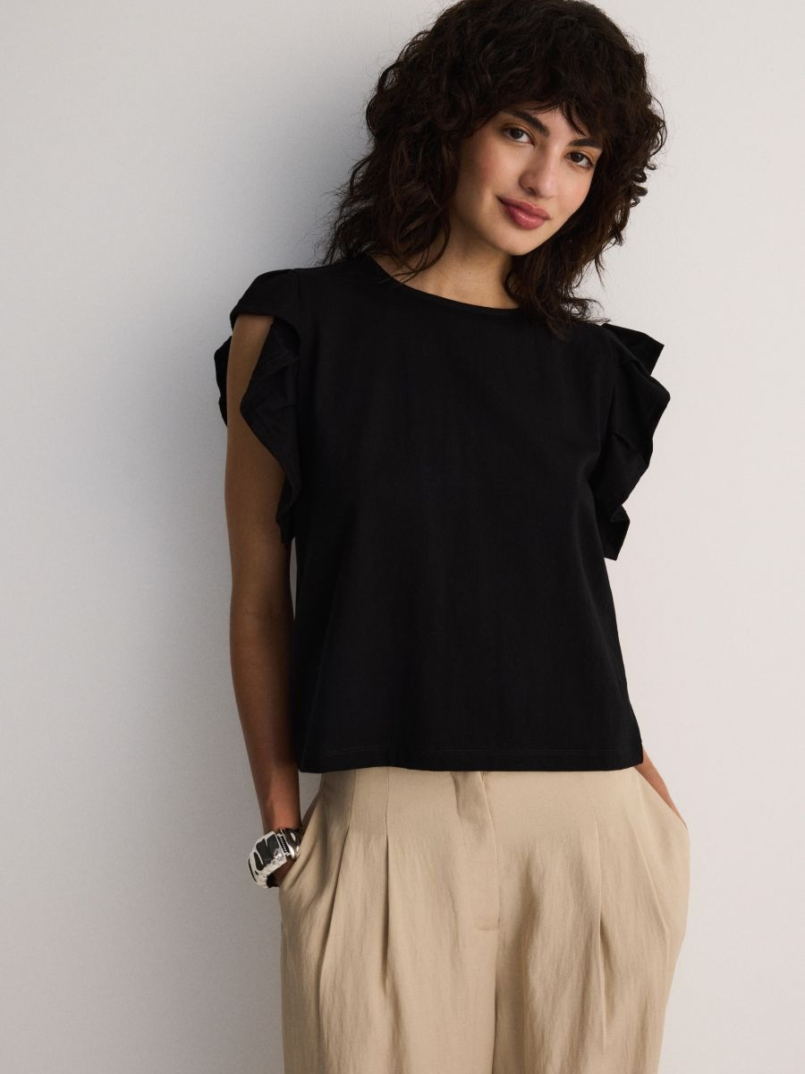 חולצה עם שרוולי מלמלה main product photo