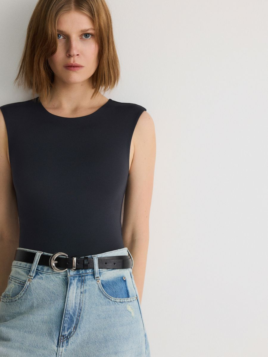 בגד גוף חלק ג'רסי ריב main product photo