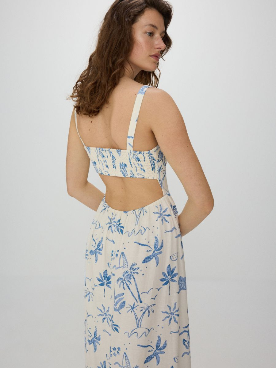 שמלת קיץ רצועות מחשוף בגב