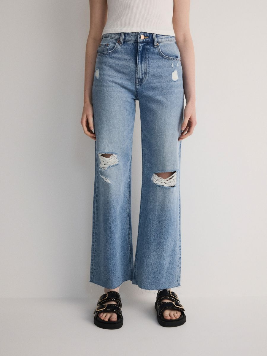 מכנסי ג'ינס בגזרה ישרה