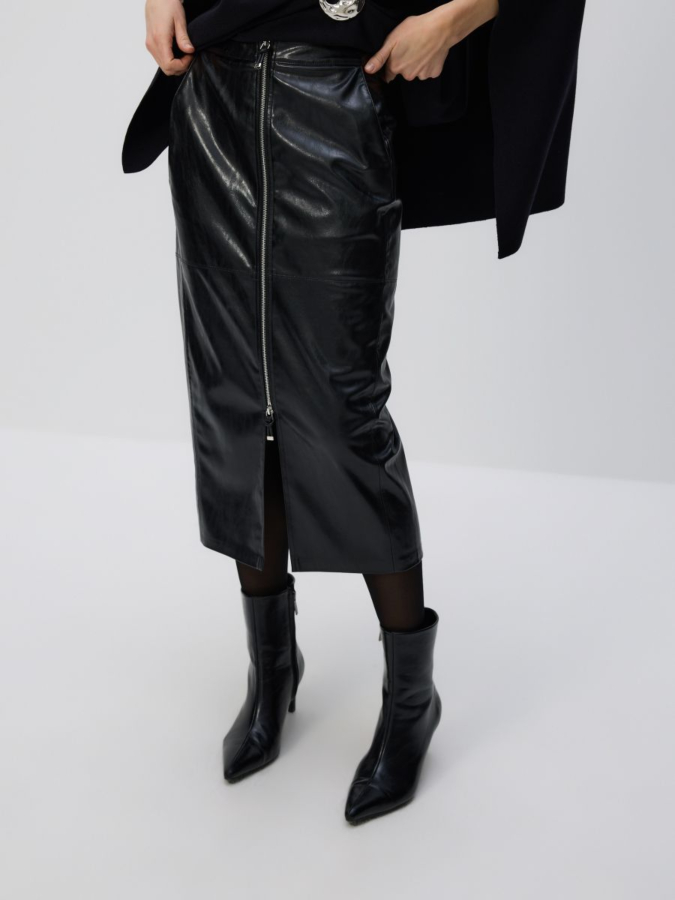 חצאית מידי עם רוכסן