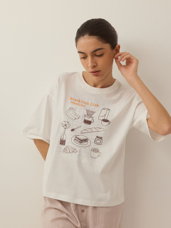 סט פיג'מה מכותנה