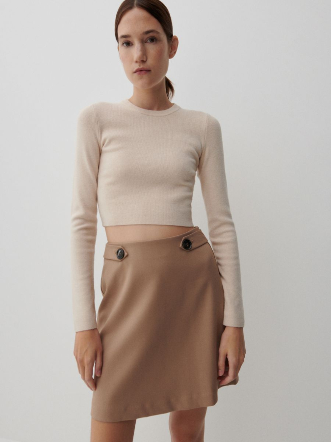 חצאית מיני חלקה