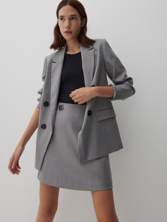 חצאית מיני חלקה