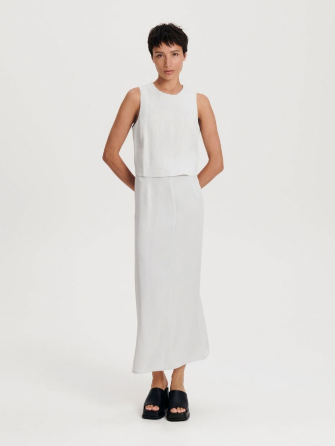 חצאית מקסי עם שסע