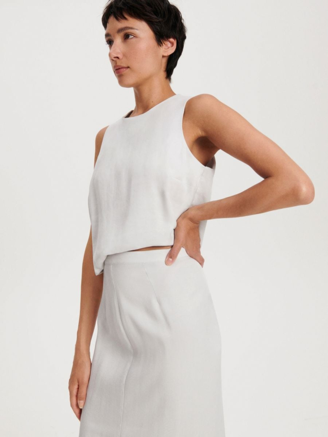 חצאית מקסי עם שסע