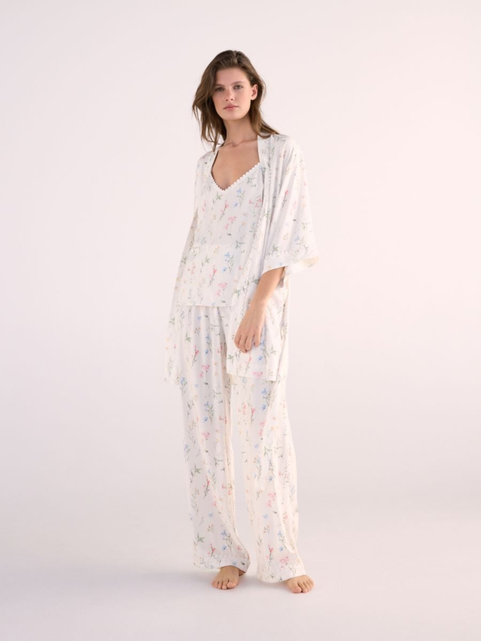 חלוק ויסקוזה עם הדפס