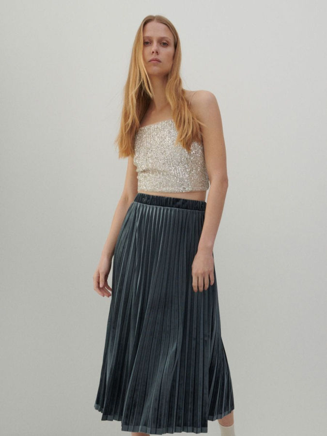 חצאית מידי פליסה