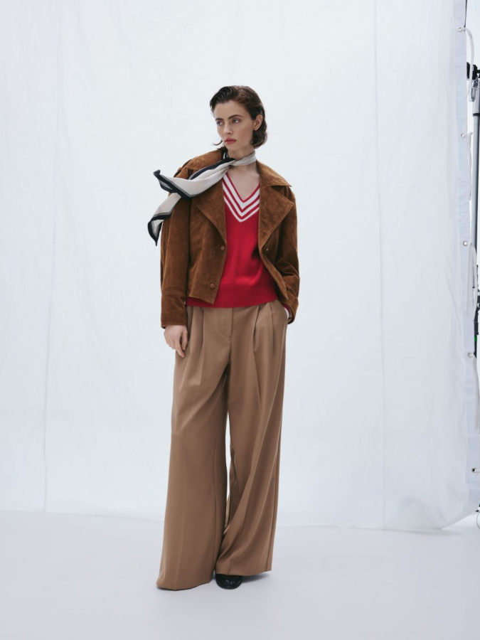 צעיף עם גימור מנוגד