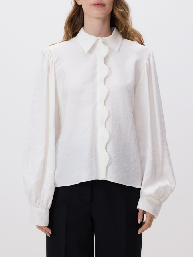 חולצה מכופתרת בתערובת מודל