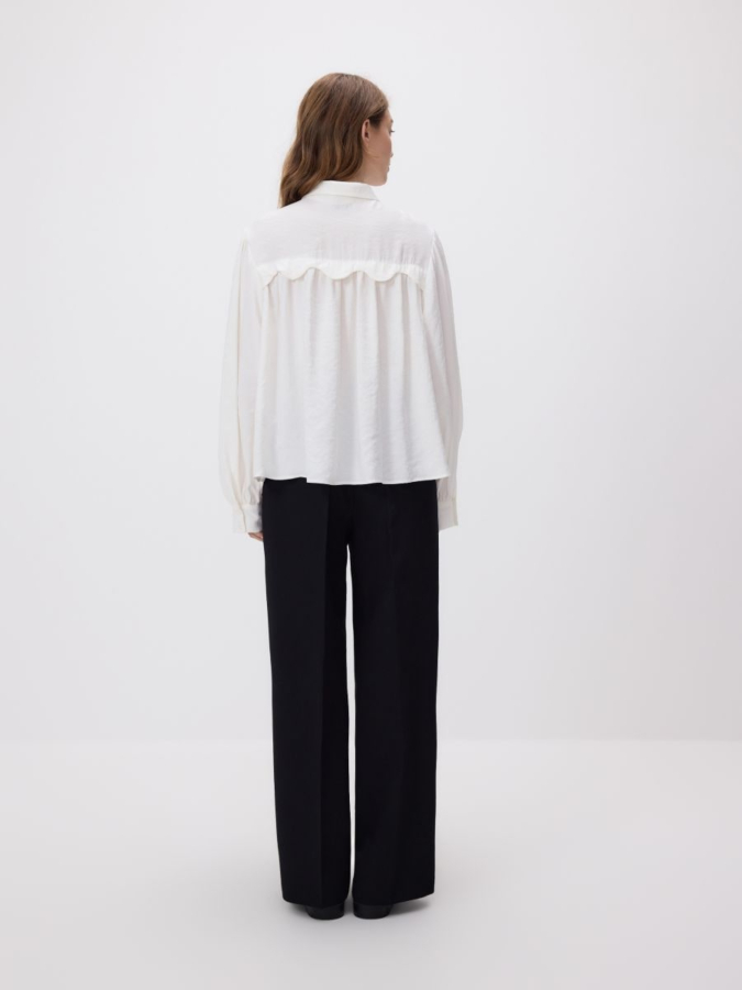 חולצה מכופתרת בתערובת מודל