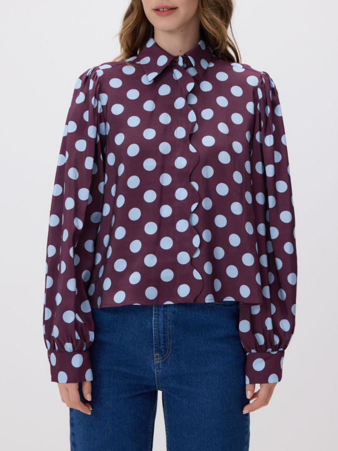 חולצה מכופתרת בתערובת מודל