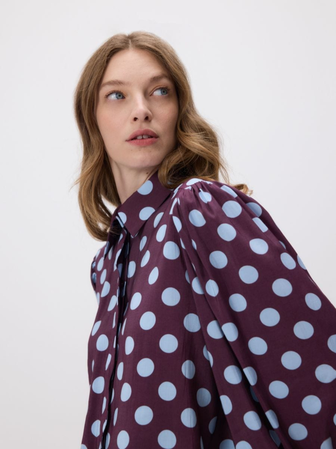 חולצה מכופתרת בתערובת מודל