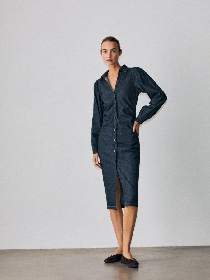 שמלת ג'ינס מידי