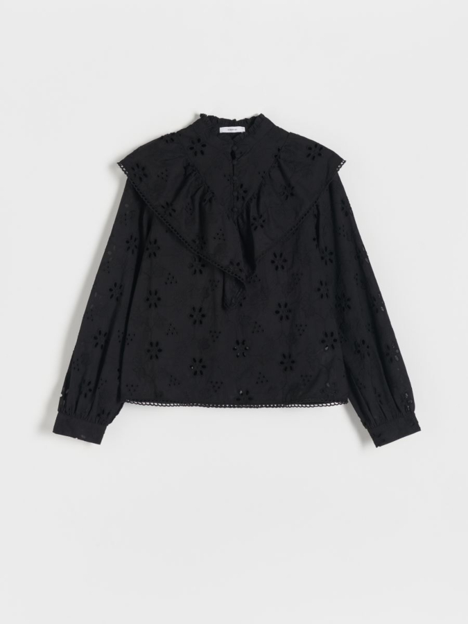 חולצה שחורה אלגנטית לנשים