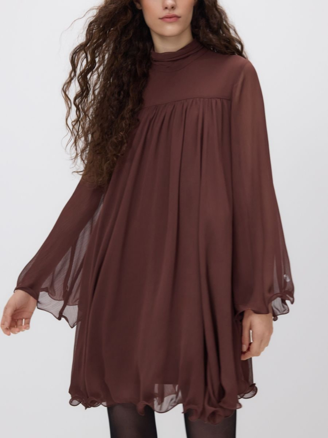 שמלת מיני משיפון