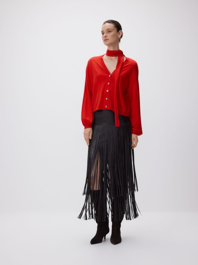 חצאית עם פרנזים