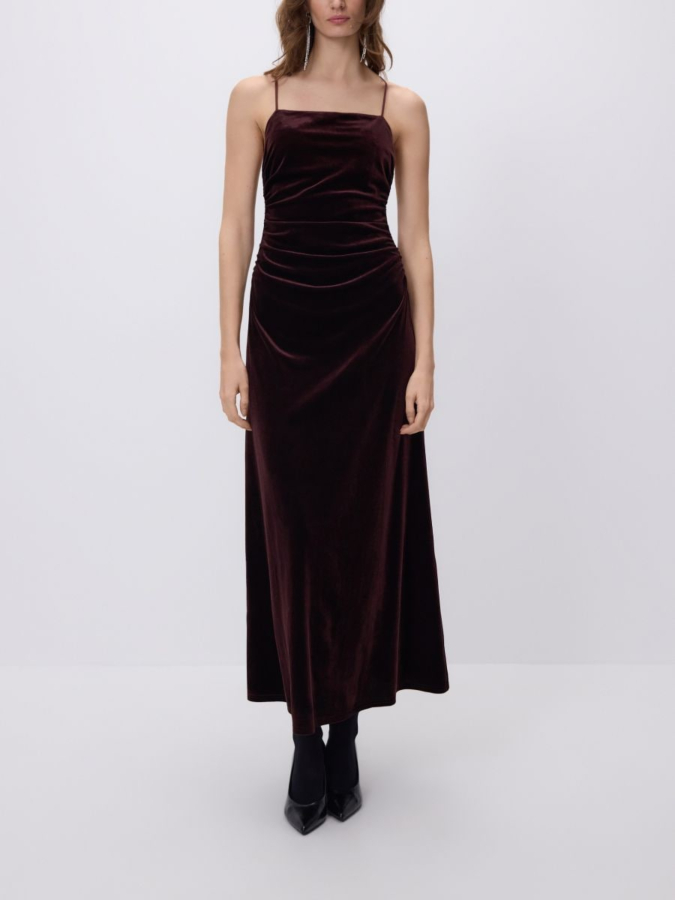 שמלת קטיפה מקסי