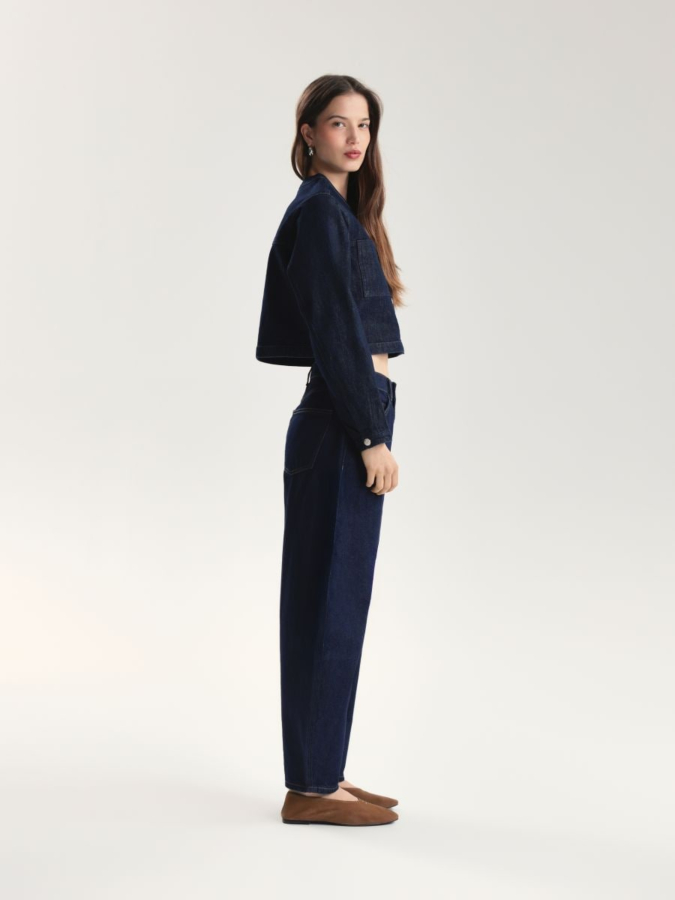 ג'קט ג'ינס קצר