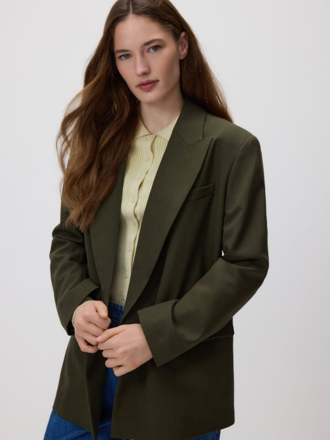 ג'קט רכיסה מוצלבת