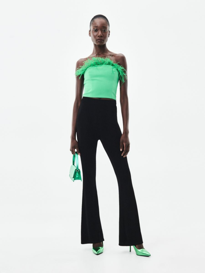 מכנסיים מתרחבים ג'רסי