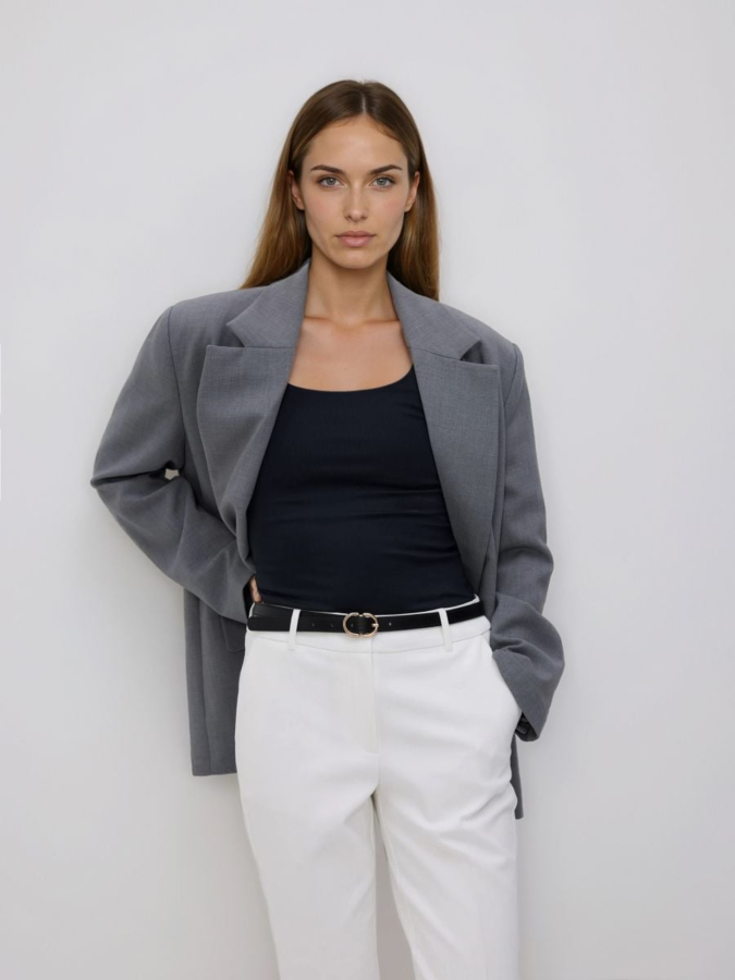 מכנסיים צ'ינו עם חגורה