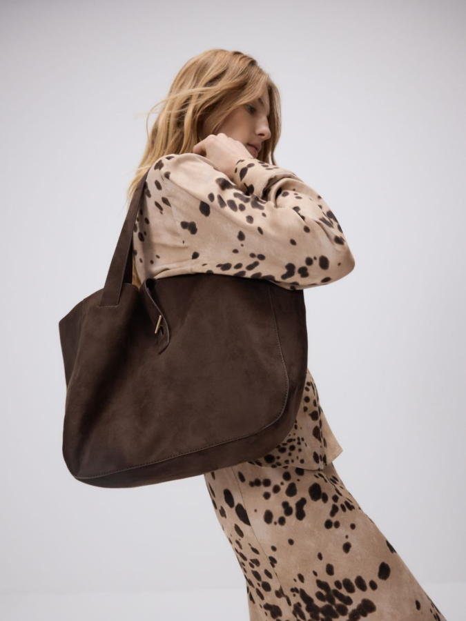 תיק צד דמוי זמש