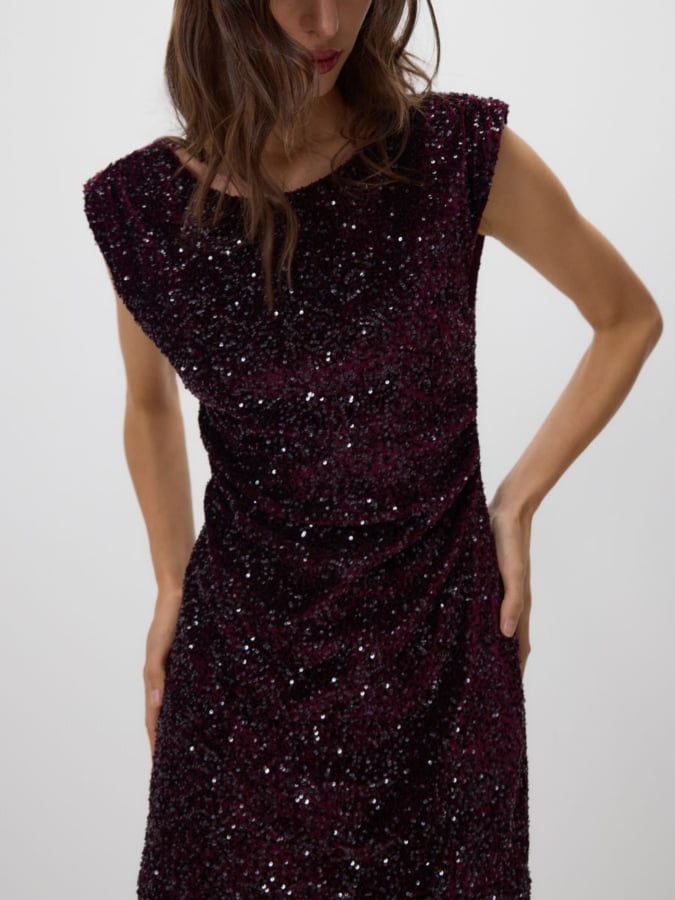 שמלת מיני פאייטים