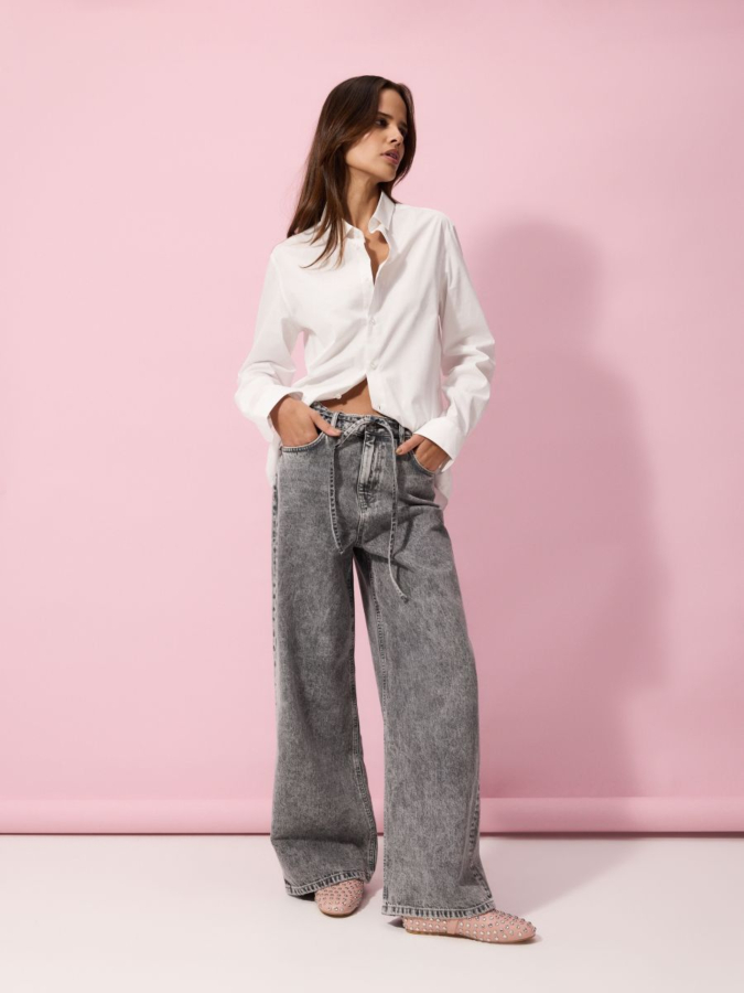 נעלי בובה עם ניטים