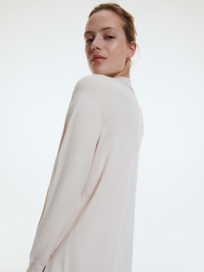 קרדיגן ארוך עשיר בויסקוזה