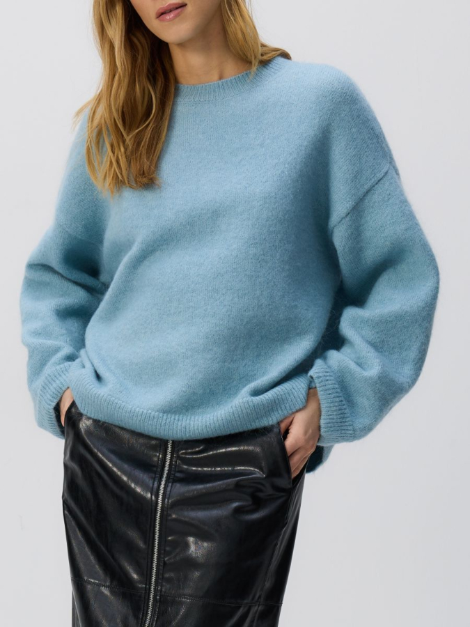 סוודר משולב צמר