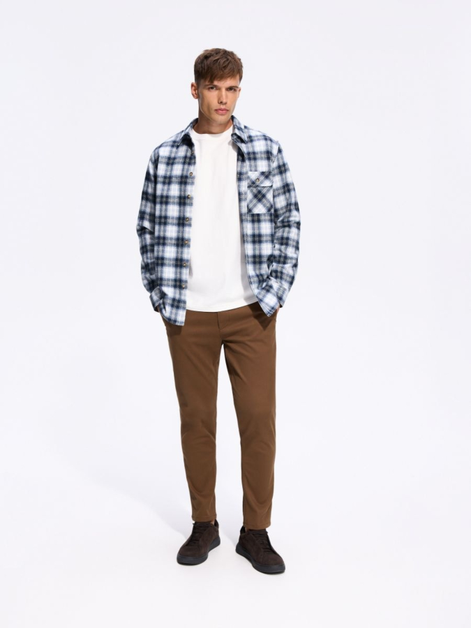 חולצת משבצות Regular Fit