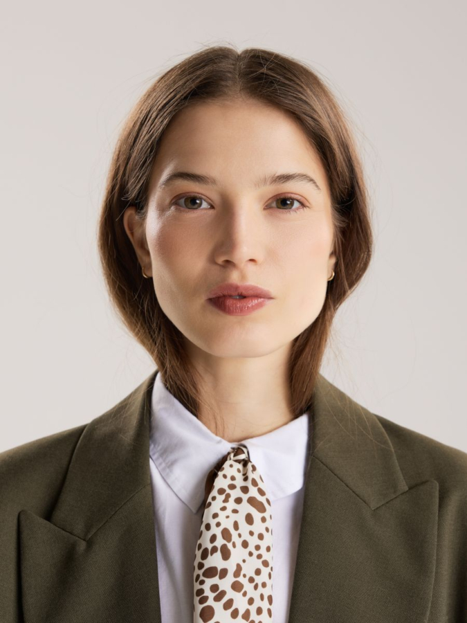 צעיף מודפס נקודות