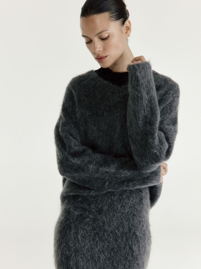 סריג משולב צמר ומוהייר