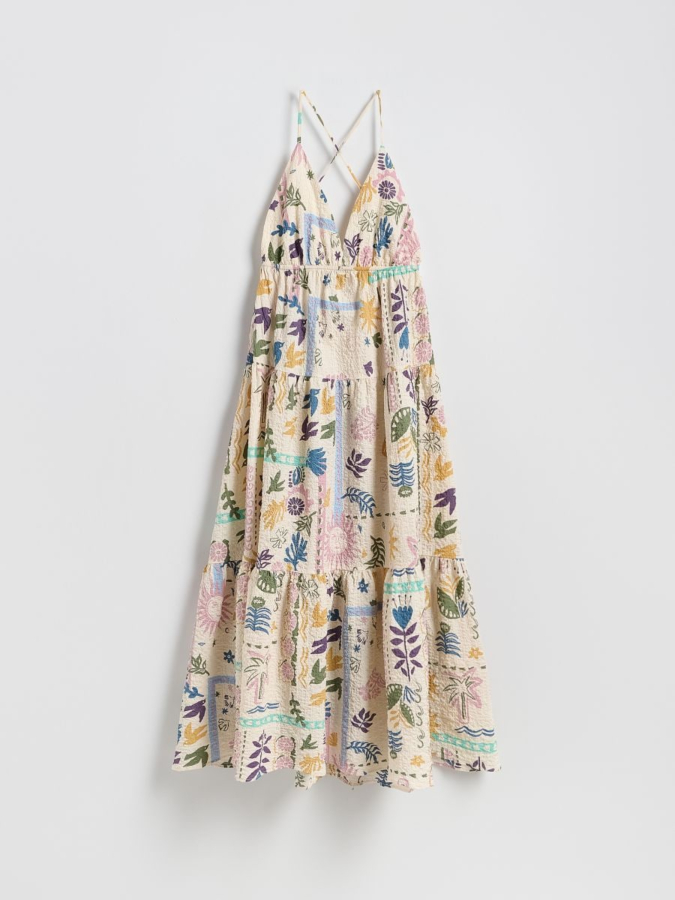 שמלת מידי עם דפוס